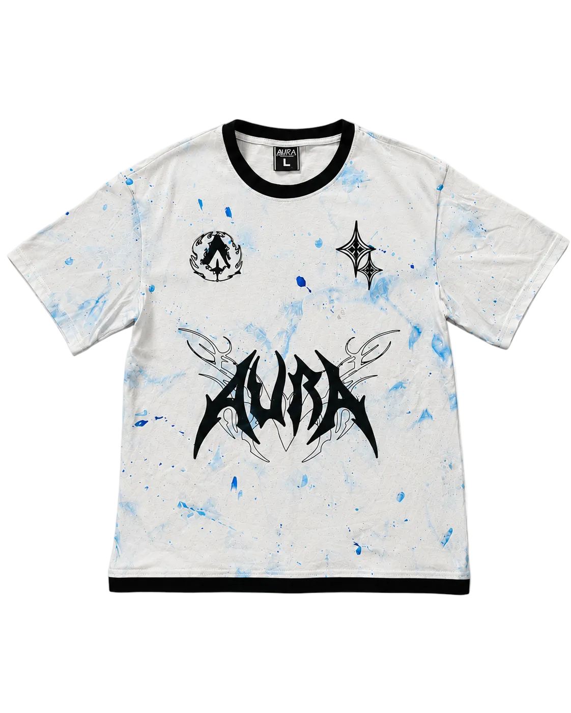 camiseta blanca corta spray