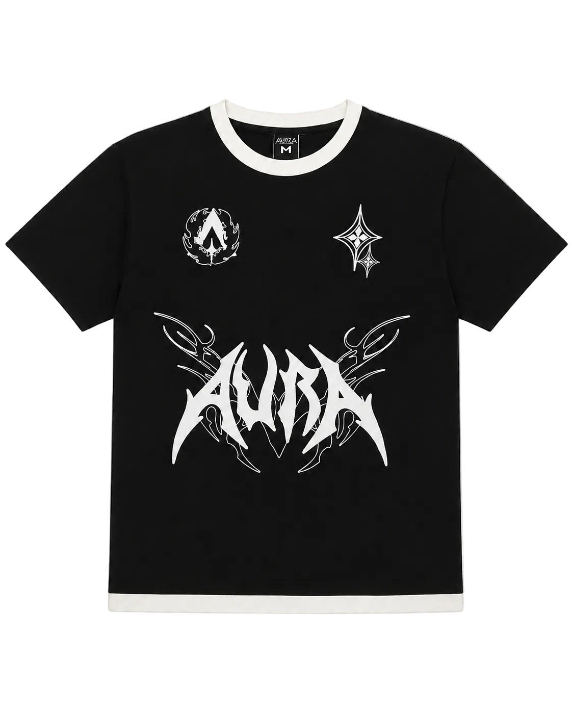 camiseta corta negra